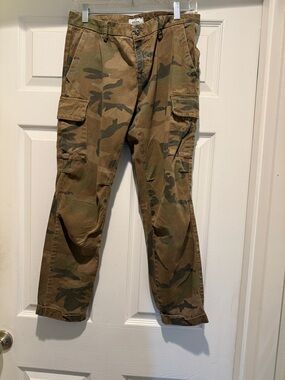 Mason’s Women Brown Olive Camo Cargo Pants